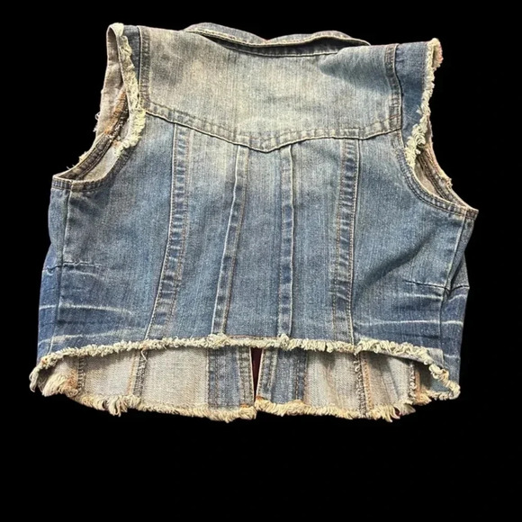 Highway Jeans Cropped Jean Jacket Vest - Picture 3 of 3